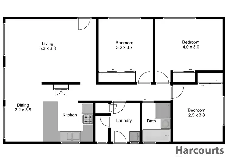 Floorplan of Homely house listing, 16 Stoddart Street, Moe VIC 3825