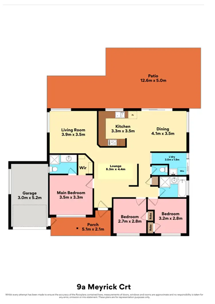Floorplan of Homely house listing, 9A Meyrick Court, Currambine WA 6028