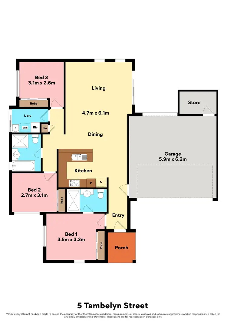 Floorplan of Homely house listing, 5 Tambelyn Street, Clarkson WA 6030