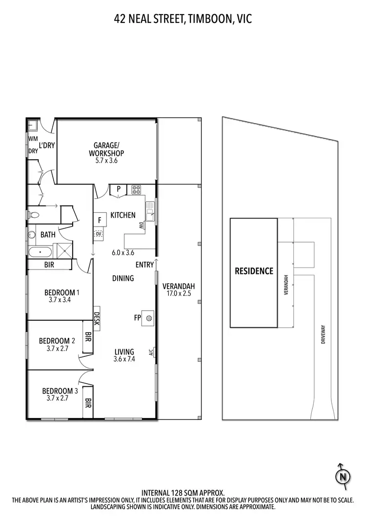 Floorplan of Homely house listing, 42 Neal Street, Timboon VIC 3268