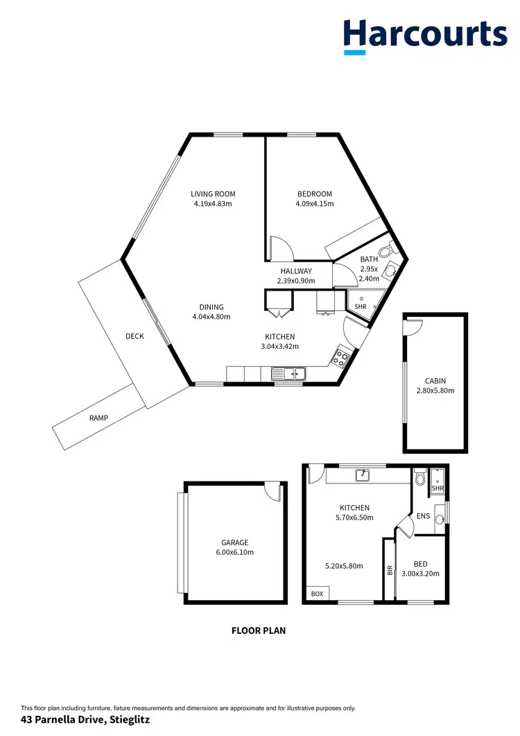 Floorplan of Homely house listing, 43 Parnella Drive, Stieglitz TAS 7216