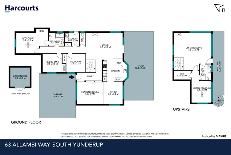 Floorplan of Homely house listing, 63 Allambi Way, South Yunderup WA 6208