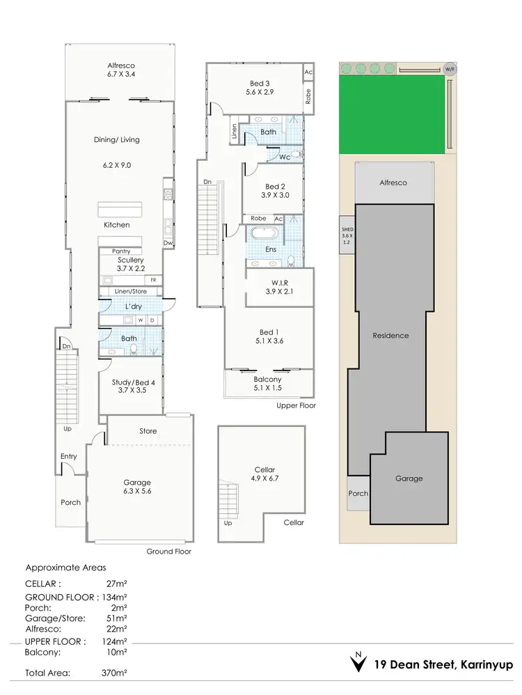 Floorplan of Homely house listing, 19 Dean Street, Karrinyup WA 6018