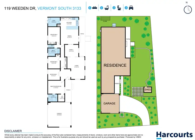 Floorplan of Homely house listing, 119 Weeden Drive, Vermont South VIC 3133