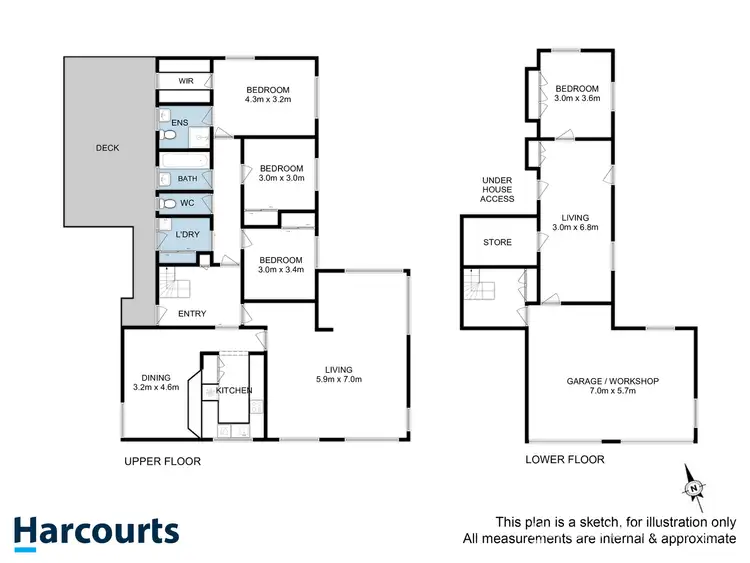 Floorplan of Homely house listing, 6 Wandella Avenue, Taroona TAS 7053