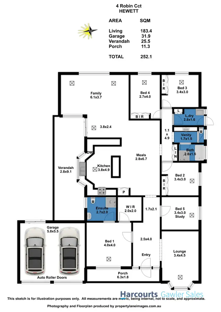 Floorplan of Homely house listing, 4 Robin Circuit, Hewett SA 5118