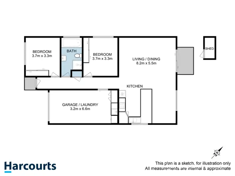 Floorplan of Homely unit listing, 12/107 Channel Highway, Kingston TAS 7050