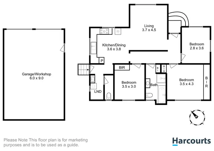 Floorplan of Homely house listing, 4 Barron Avenue, Goodwood TAS 7010