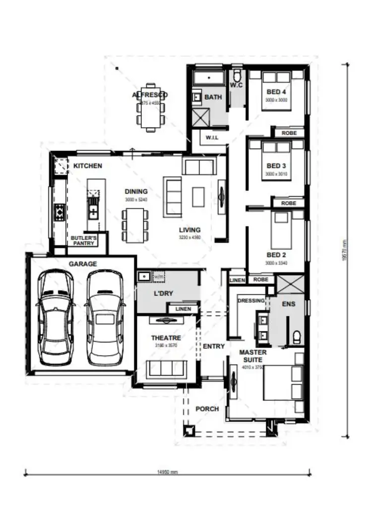 Floorplan of Homely house listing, 17 Hamilton Street (via Riverlea Park), Buckland Park SA 5120
