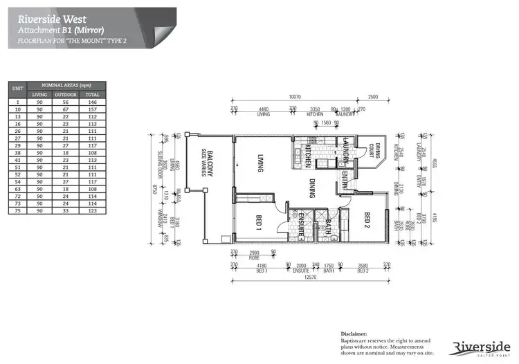 Floorplan of Homely retirement listing, Villa 72/10 Roebuck Drive, Salter Point WA 6152
