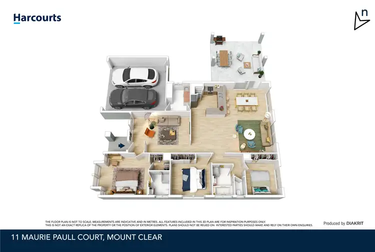 Floorplan of Homely house listing, 11 Maurie Paull Court, Mount Clear VIC 3350
