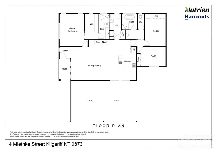 Floorplan of Homely house listing, 4 Miethke Street, Kilgariff NT 873