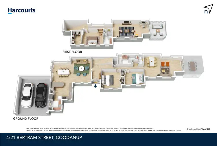 Floorplan of Homely townhouse listing, 4/21 Bertram Street, Coodanup WA 6210