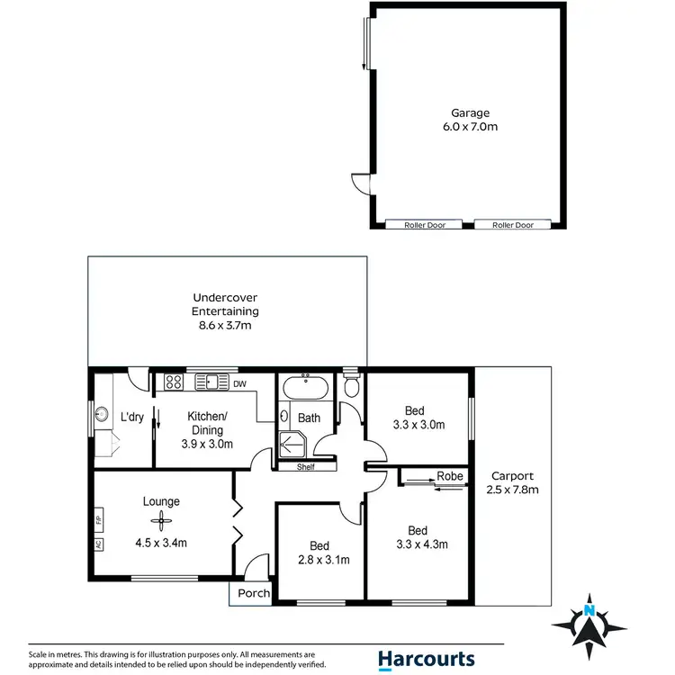 Floorplan of Homely house listing, 5 Malpas Street, Old Noarlunga SA 5168