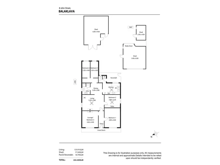 Floorplan of Homely house listing, 8 John Street, Balaklava SA 5461