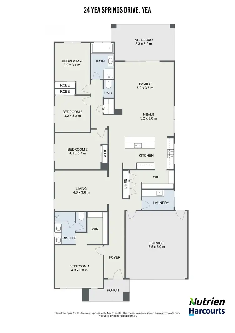 Floorplan of Homely house listing, 24 Yea Springs Drive, Yea VIC 3717