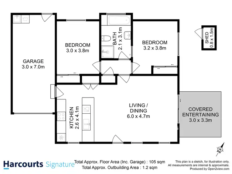 Floorplan of Homely house listing, 8/15 Horsham Road, Oakdowns TAS 7019