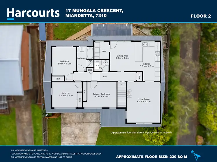 Floorplan of Homely house listing, 17 Mungala Crescent, Miandetta TAS 7310