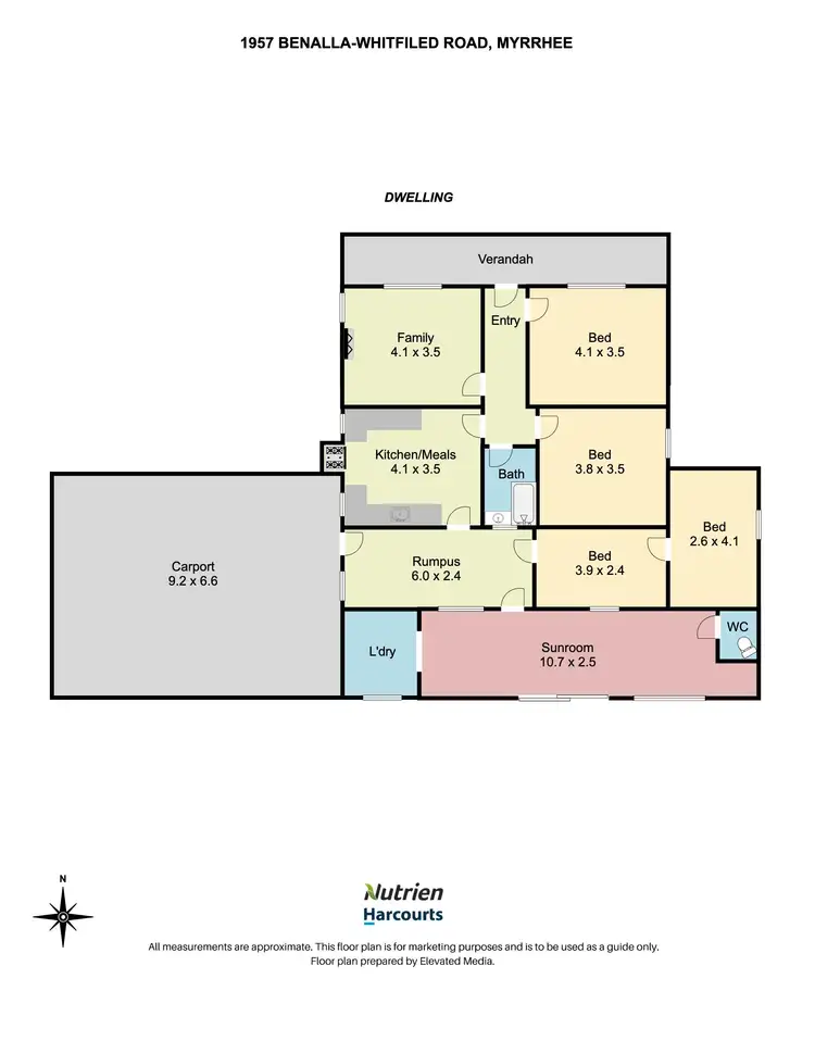 Floorplan of Homely rural property listing, 1957 Benalla-Whitfield Road, Myrrhee VIC 3732