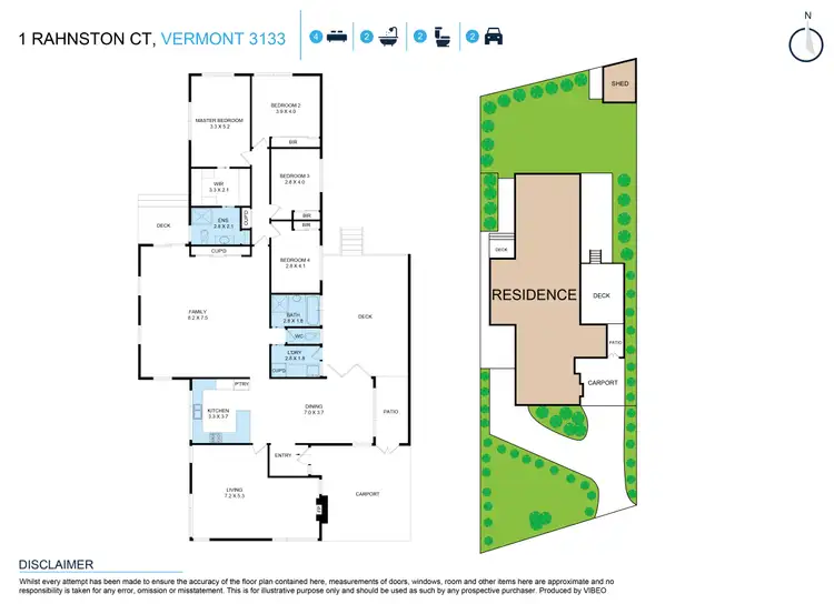Floorplan of Homely house listing, 1 Rahnston Court, Vermont VIC 3133