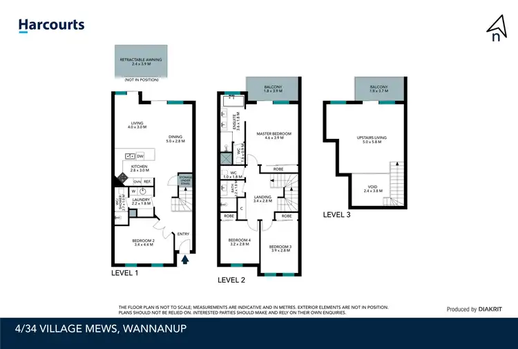 Floorplan of Homely apartment listing, 4/34 Village Mews, Wannanup WA 6210