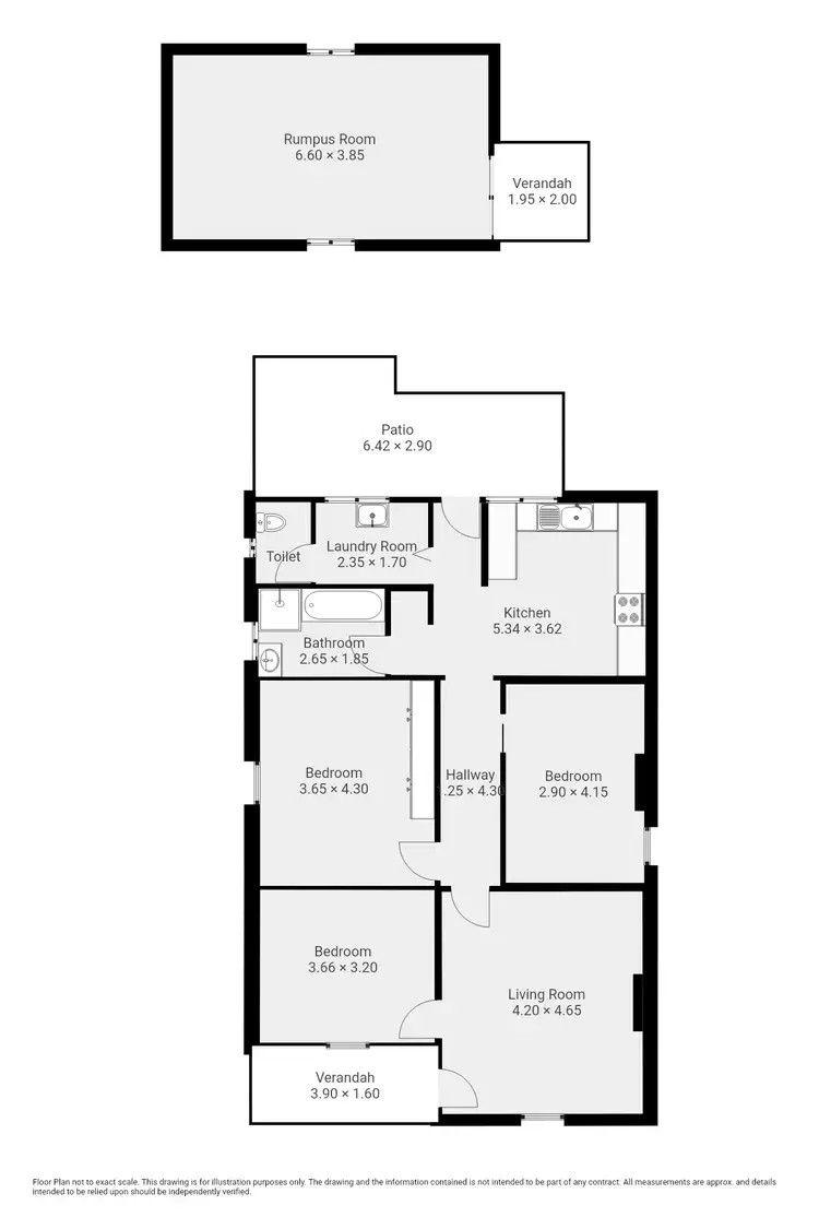 Floorplan of Homely house listing, 128 Victoria Street, Peterborough SA 5422