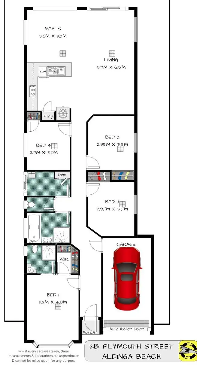 Floorplan of Homely house listing, 2B Plymouth Street, Aldinga Beach SA 5173