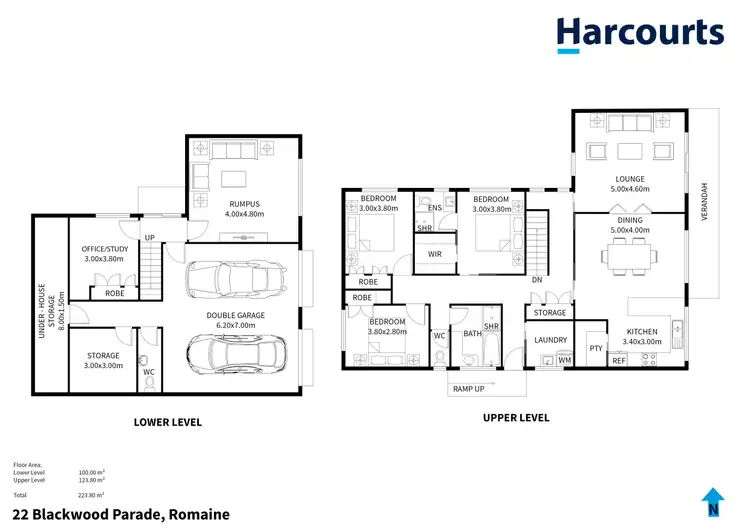Floorplan of Homely house listing, 22 Blackwood Parade, Romaine TAS 7320