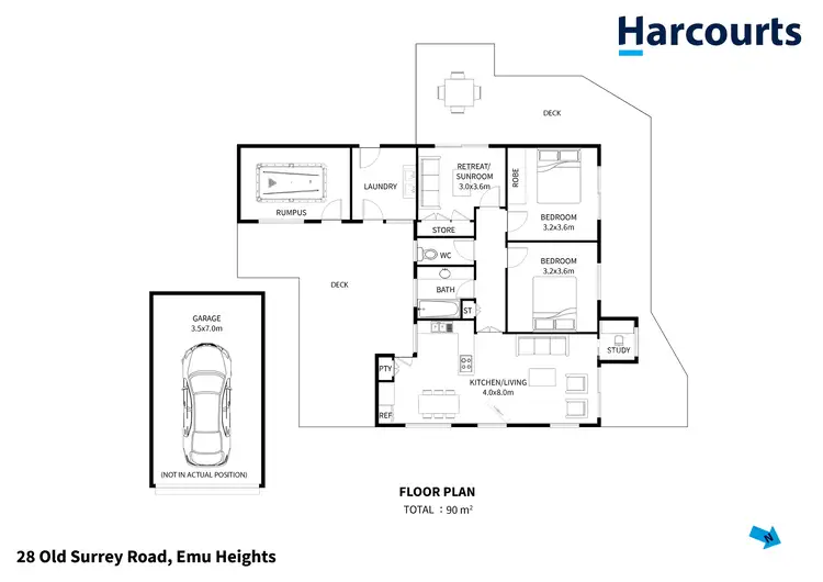 Floorplan of Homely house listing, 28 Old Surrey Road, Emu Heights TAS 7320