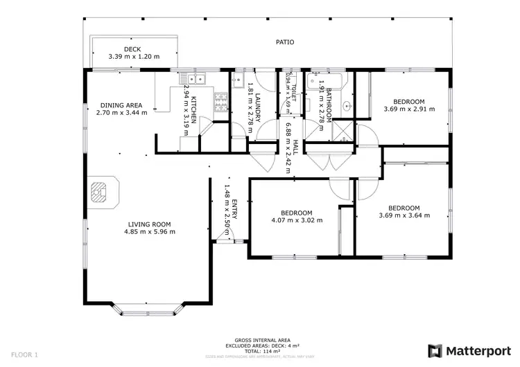 Floorplan of Homely house listing, 14 Circassian Street, St Helens TAS 7216