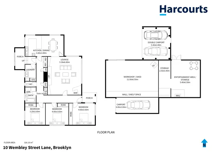 Floorplan of Homely house listing, 10 Wembley Street Lane, Brooklyn TAS 7320