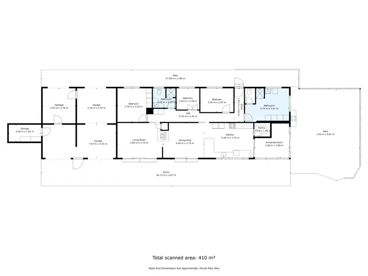Floorplan of Homely rural property listing, 391 Yackandandah Road, Yackandandah VIC 3749
