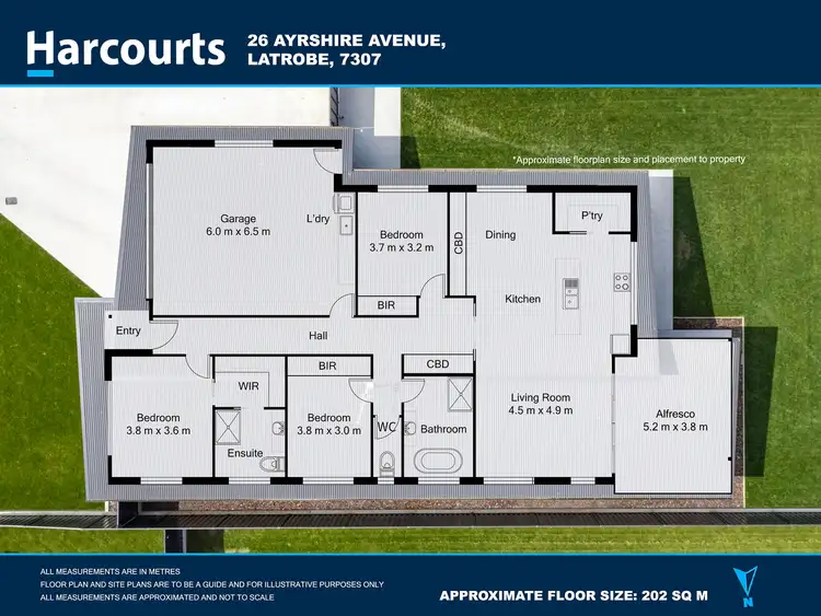 Floorplan of Homely house listing, 26 Ayrshire Avenue, Latrobe TAS 7307