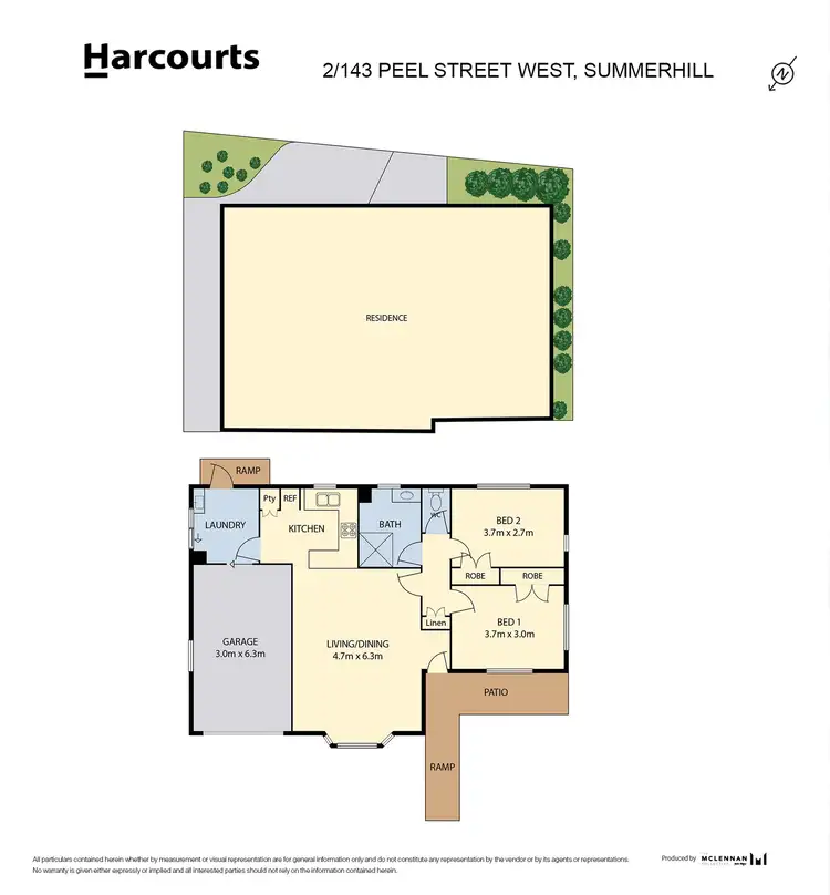 Floorplan of Homely unit listing, 2/143 Peel Street West, Summerhill TAS 7250