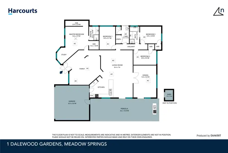 Floorplan of Homely house listing, 1 Dalewood Gardens, Meadow Springs WA 6210