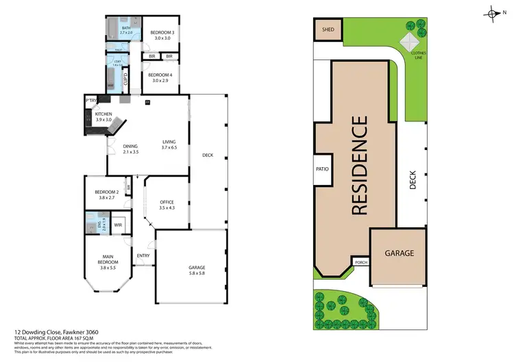 Floorplan of Homely house listing, 12 Dowding Close, Fawkner VIC 3060