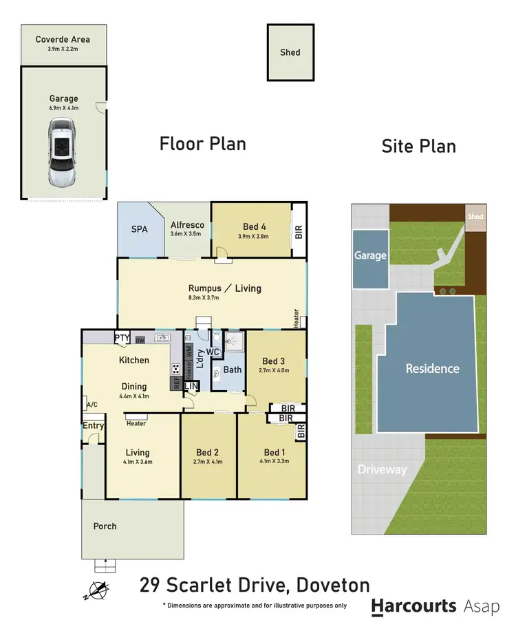 Floorplan of Homely house listing, 29 Scarlet Drive, Doveton VIC 3177