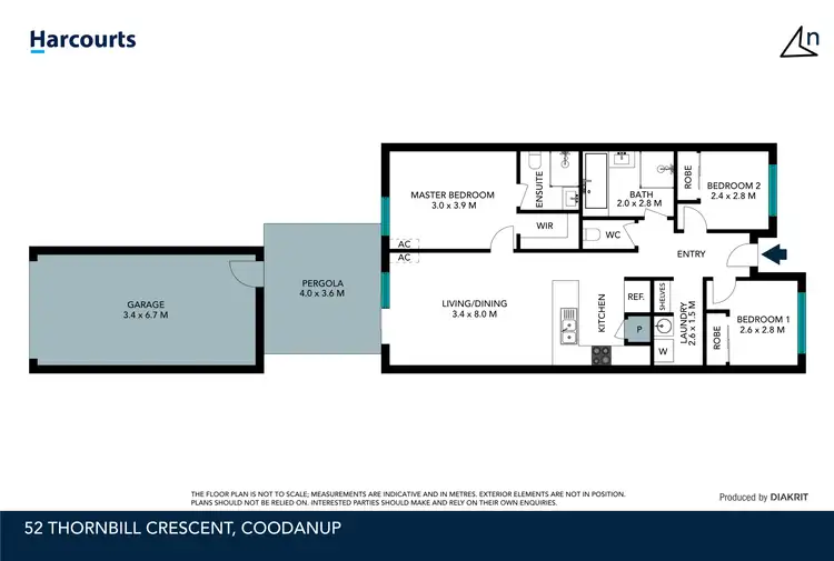 Floorplan of Homely house listing, 52 Thornbill Crescent, Coodanup WA 6210