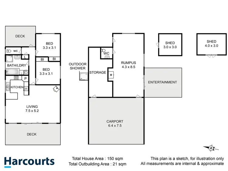 Floorplan of Homely house listing, 9 Vincent Avenue, Verona Sands TAS 7112