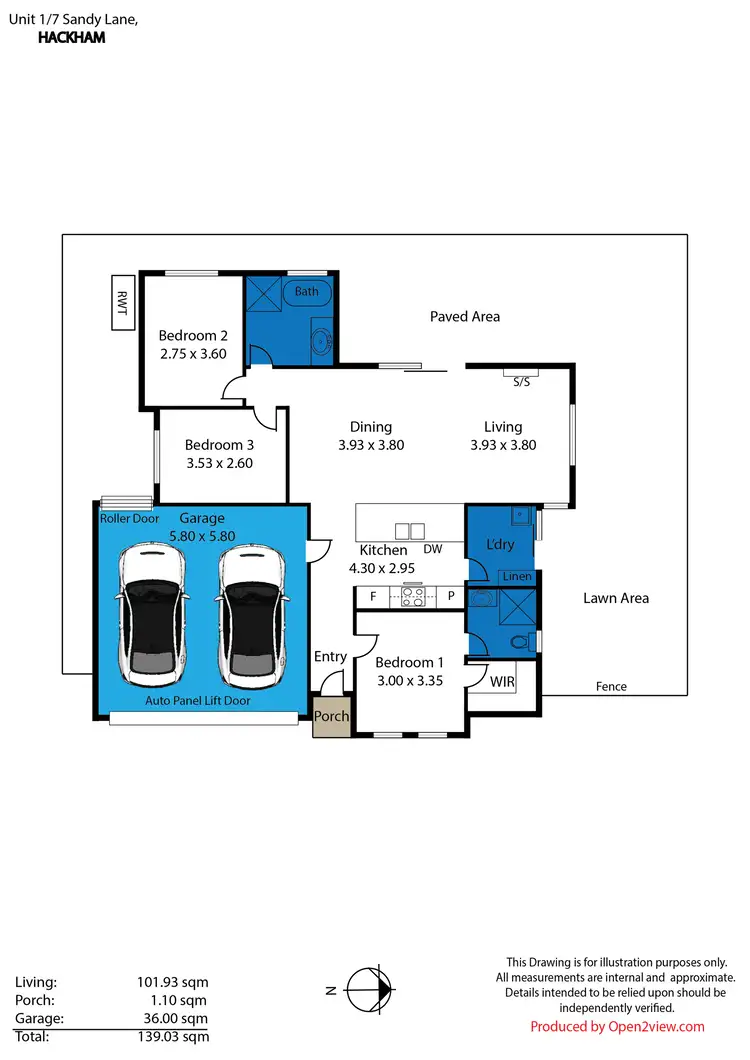 Floorplan of Homely house listing, 1/7 Sandy Lane, Hackham SA 5163
