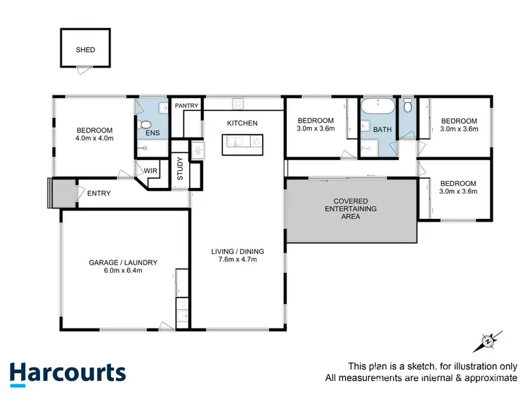 Floorplan of Homely house listing, 60 Turquoise Way, Kingston TAS 7050