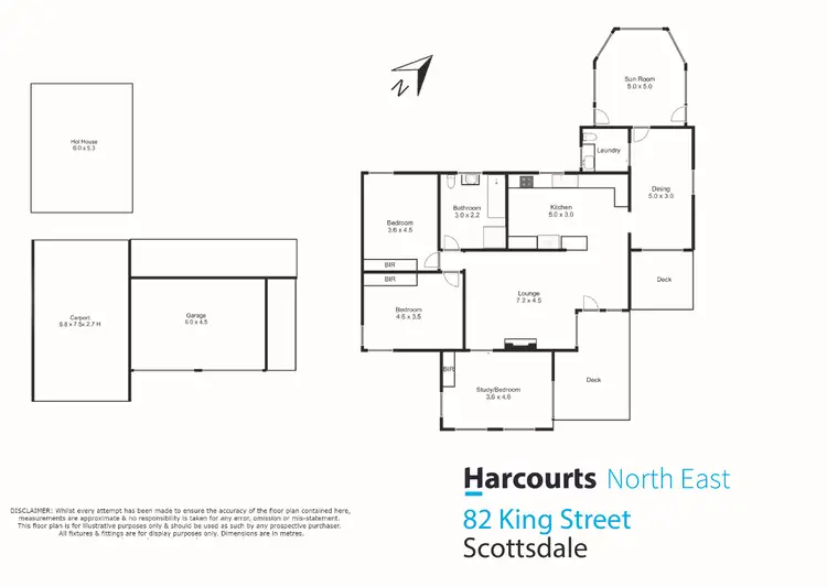 Floorplan of Homely house listing, 82 King Street, Scottsdale TAS 7260