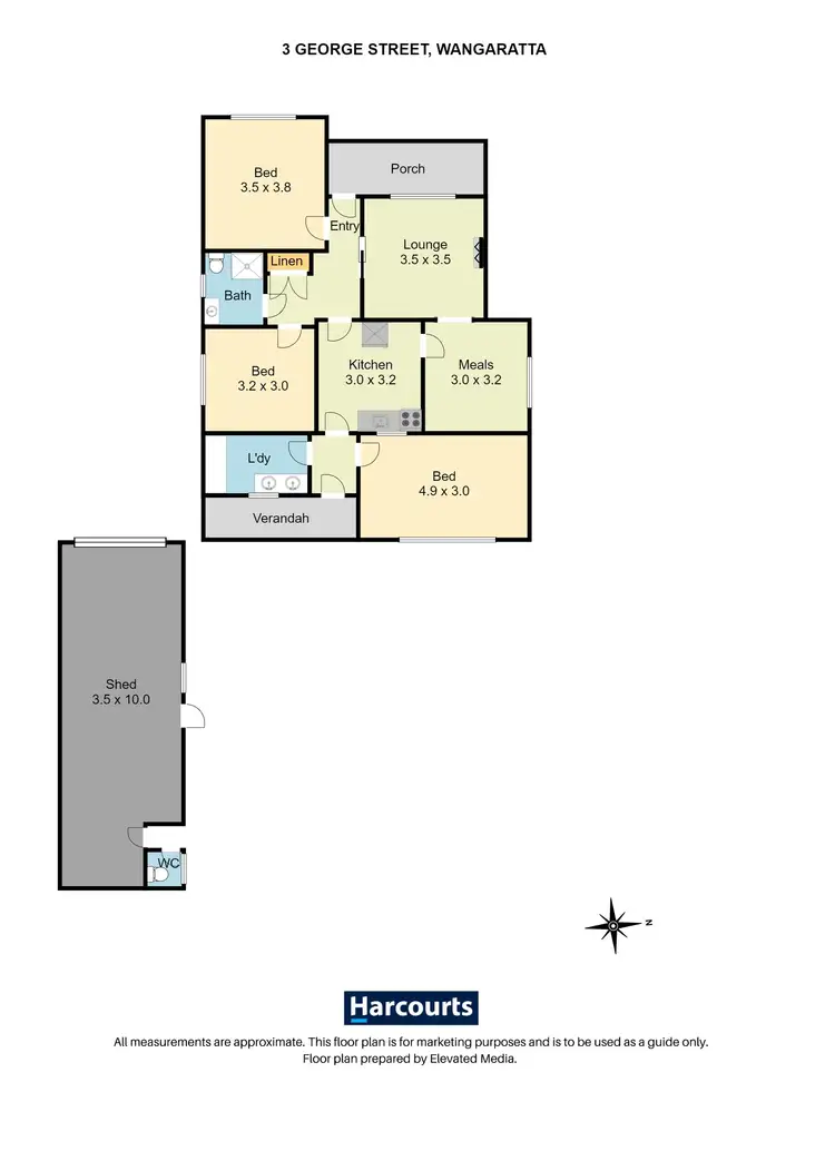 Floorplan of Homely house listing, 3 George Street, Wangaratta VIC 3677