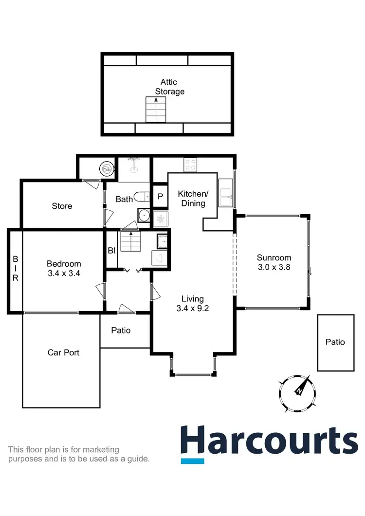 Floorplan of Homely unit listing, 9/28 Alexandra Esplanade, Bellerive TAS 7018