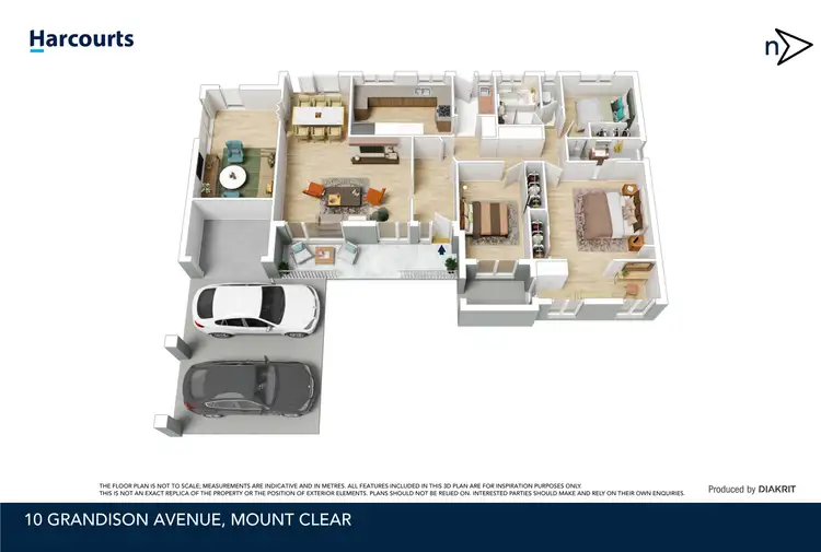 Floorplan of Homely house listing, 10 Grandison Avenue, Mount Clear VIC 3350