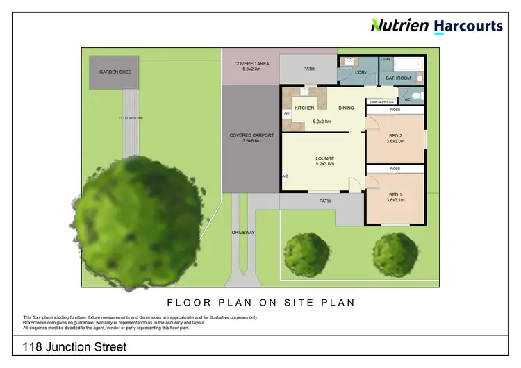 Floorplan of Homely unit listing, 118 Junction Street, Deniliquin NSW 2710