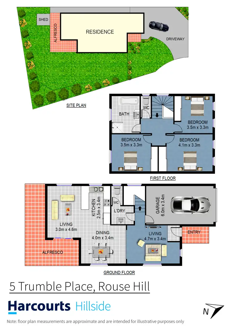 Floorplan of Homely house listing, 5 Trumble Place, Rouse Hill NSW 2155
