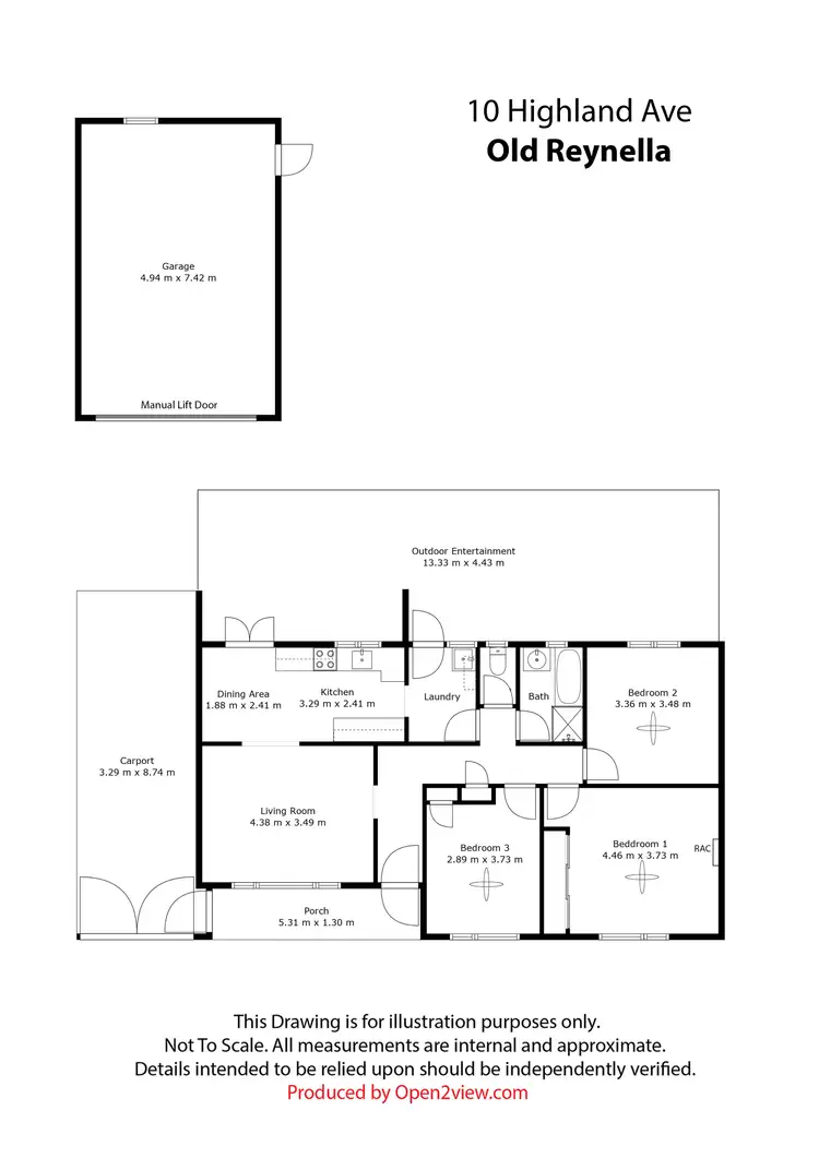 Floorplan of Homely house listing, 10 Highland Avenue, Old Reynella SA 5161