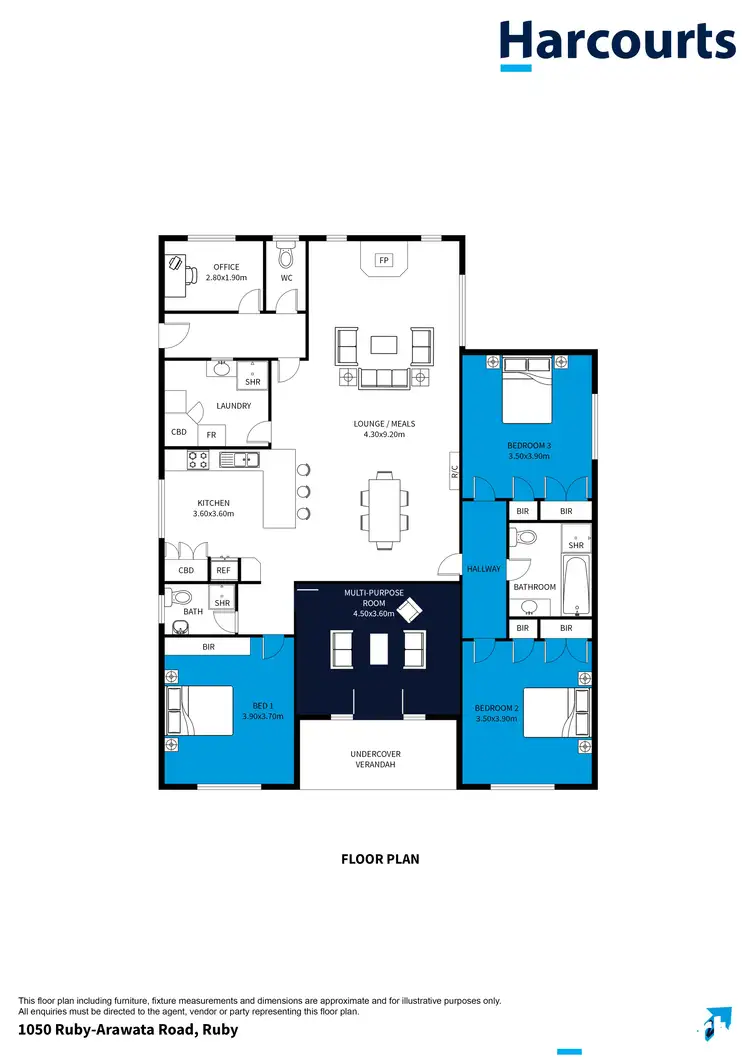 Floorplan of Homely house listing, 1050 Ruby-Arawata Road,, Ruby VIC 3953