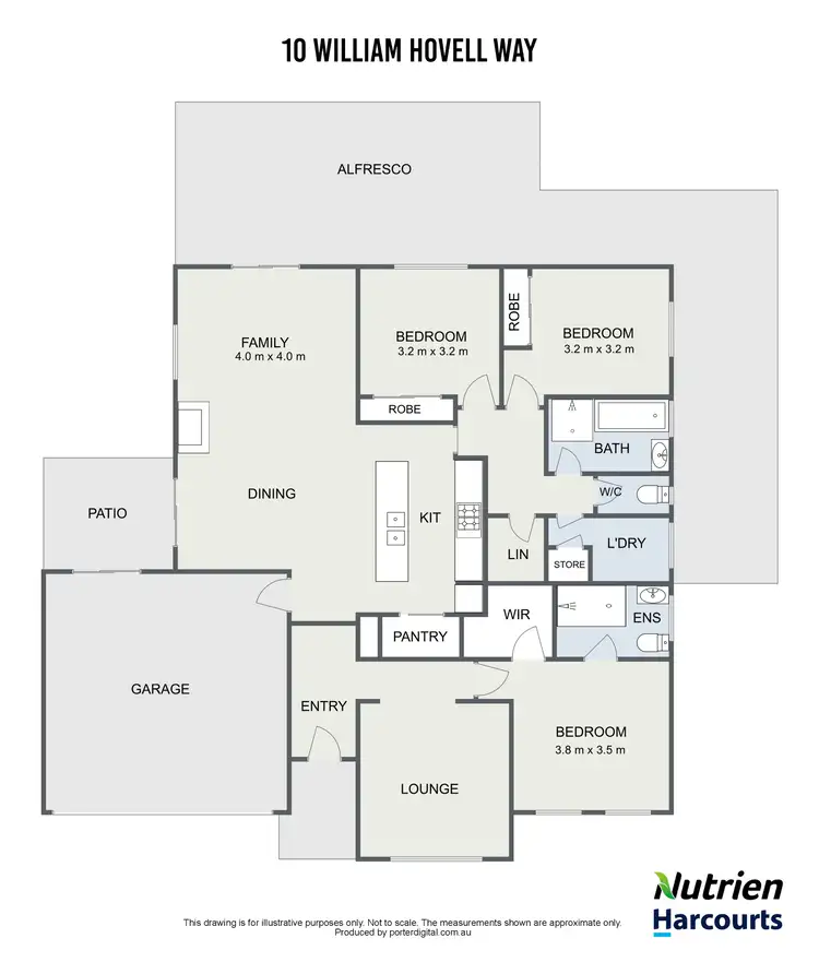 Floorplan of Homely house listing, 10 William Hovell Way, Yea VIC 3717